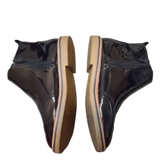 Zara Wingtip Patent Ankle Boots Size 6, Size 36 - Picture 3 of 7